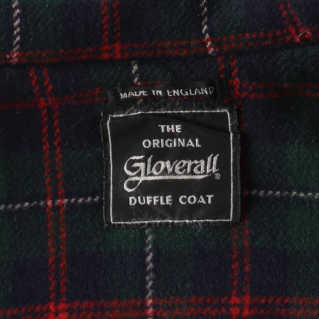 Gloverall duffle coat, made in England, men's size XL wool navy blue type Vintage Second Hand