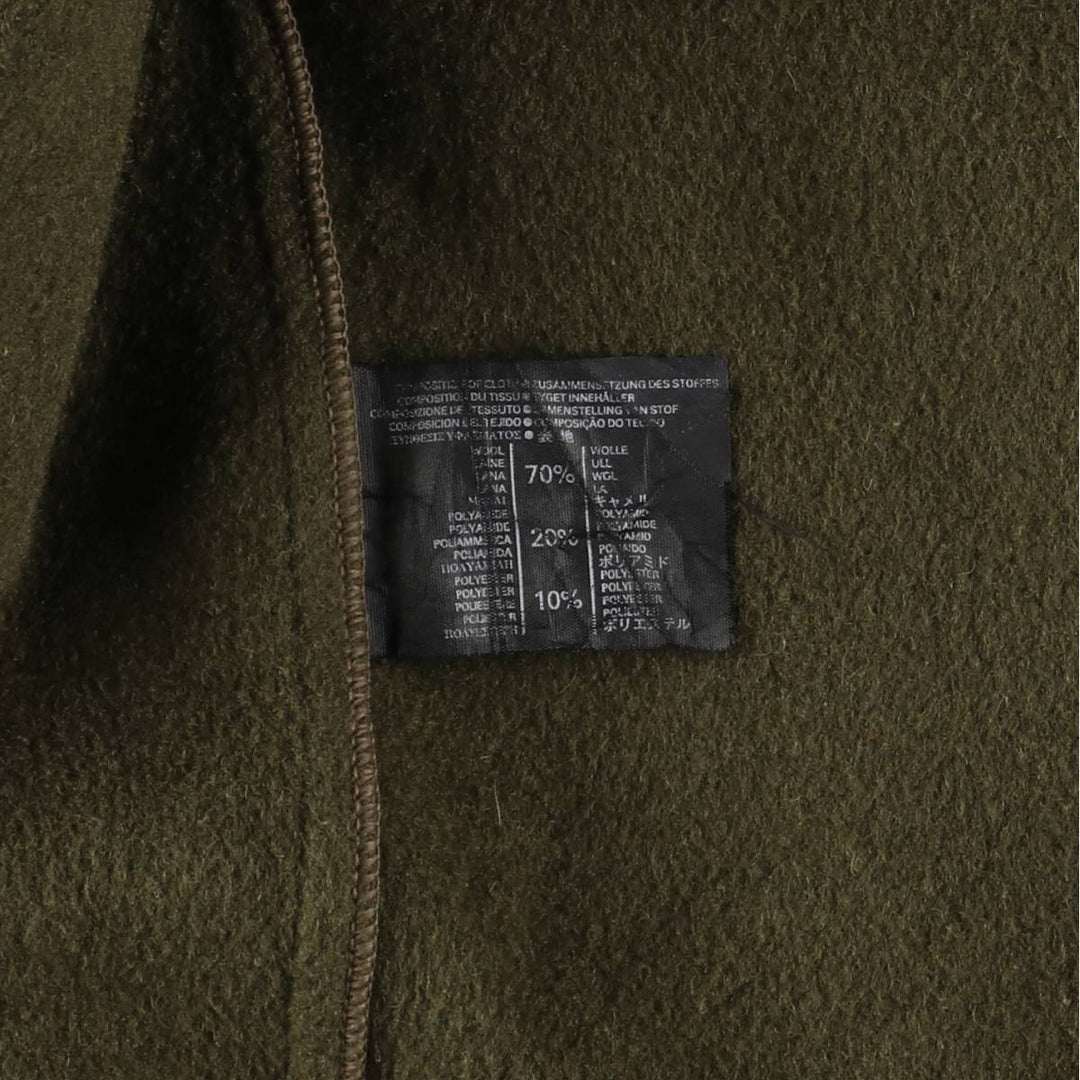 Gloverall duffle coat, made in England, men's size L wool Khaki type Vintage Second Hand