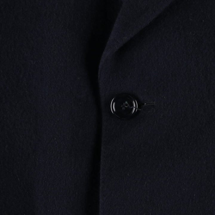 Burberry's BURBERRY LONDON Cashmere Blend Wool Chesterfield Coat, Men's XL wool navy blue type Vintage Second Hand