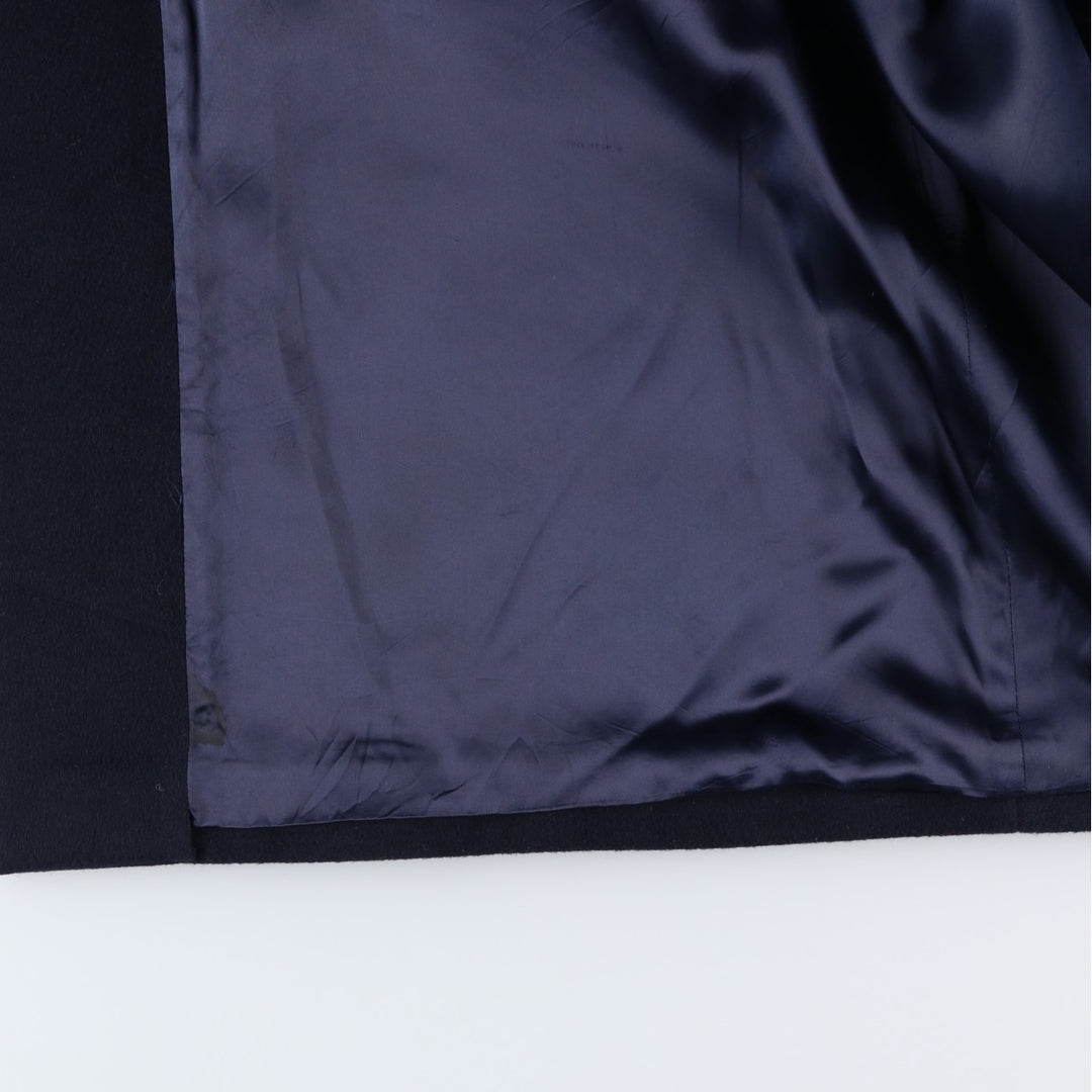 Burberry's BURBERRY LONDON Cashmere Blend Wool Chesterfield Coat, Men's XL wool navy blue type Vintage Second Hand