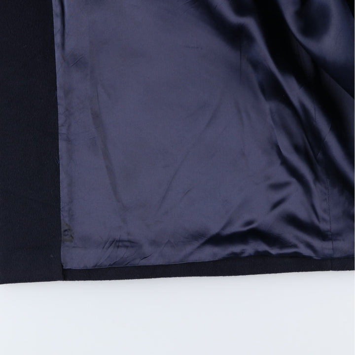 Burberry's BURBERRY LONDON Cashmere Blend Wool Chesterfield Coat, Men's XL wool navy blue type Vintage Second Hand