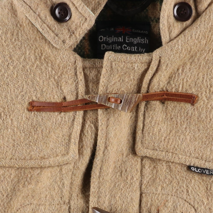 Vintage 1970'S Gloverall duffle coat, made in England, size small, men's wool Beige type Vintage Second Hand