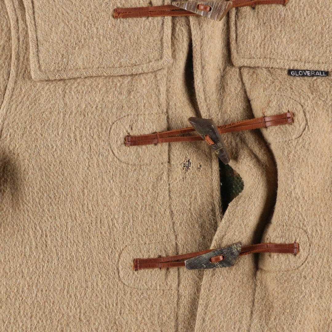 Vintage 1970'S Gloverall duffle coat, made in England, size small, men's wool Beige type Vintage Second Hand