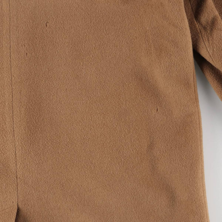 Burberry's wool long coat, made in England, size M wool beige type brown Vintage Second Hand