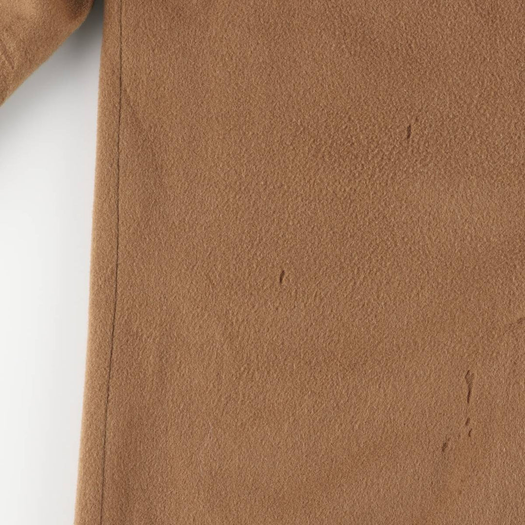 Burberry's wool long coat, made in England, size M wool beige type brown Vintage Second Hand