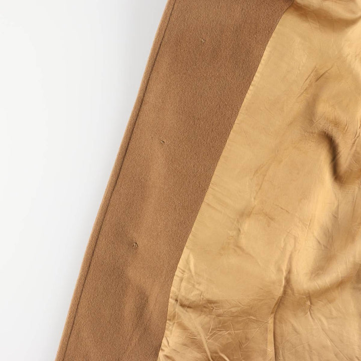 Burberry's wool long coat, made in England, size M wool beige type brown Vintage Second Hand