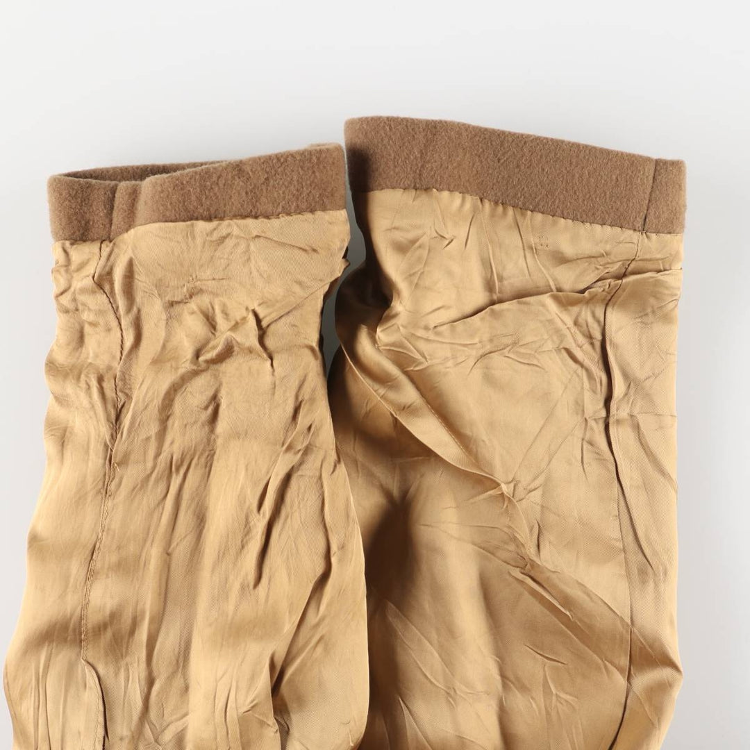 Burberry's wool long coat, made in England, size M wool beige type brown Vintage Second Hand