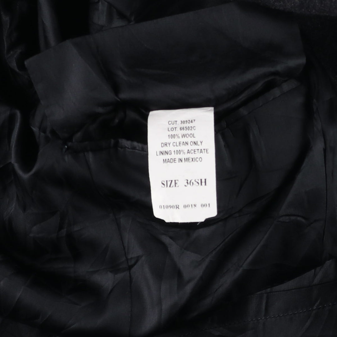 Ralph Lauren CHAPS wool Chesterfield coat, men's size M wool Charcoal Vintage Second Hand