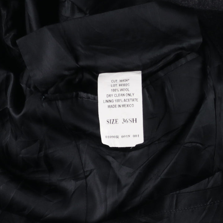 Ralph Lauren CHAPS wool Chesterfield coat, men's size M wool Charcoal Vintage Second Hand