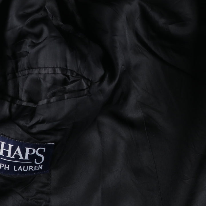 Ralph Lauren CHAPS wool Chesterfield coat, men's size M wool Charcoal Vintage Second Hand