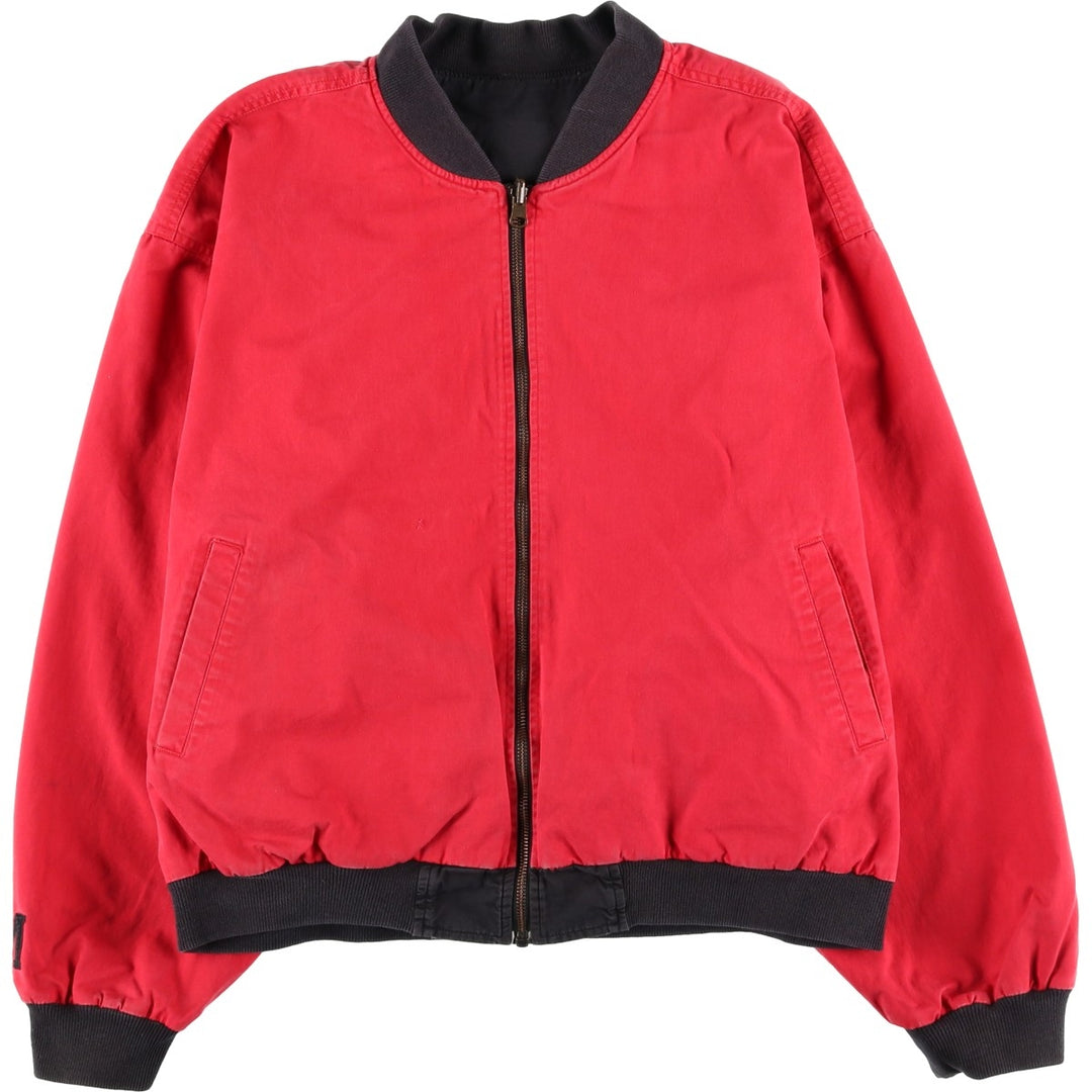Marlboro Back Logo Reversible Advertising Cotton Blouson, Men's Size L cotton black type Vintage Second Hand