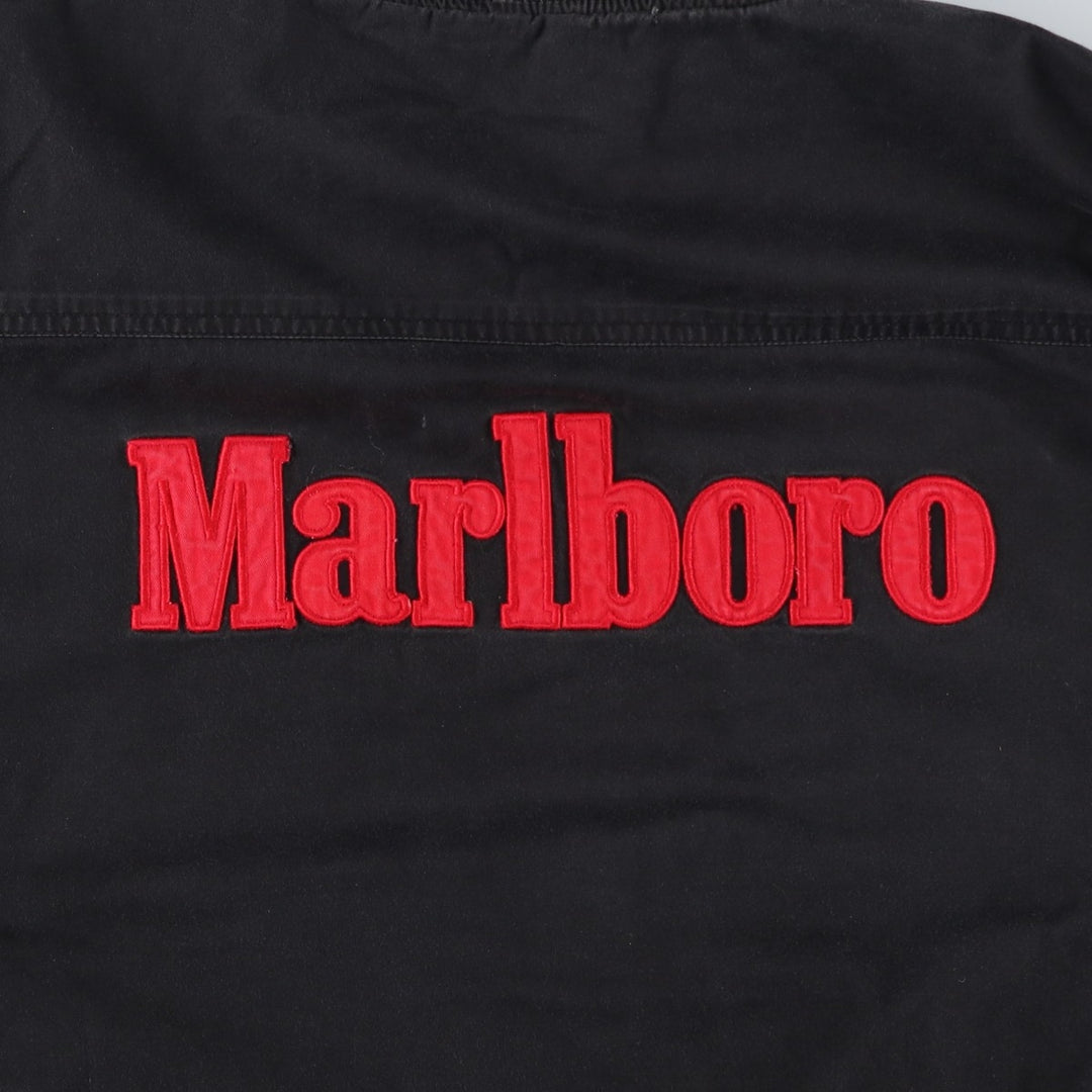 Marlboro Back Logo Reversible Advertising Cotton Blouson, Men's Size L cotton black type Vintage Second Hand