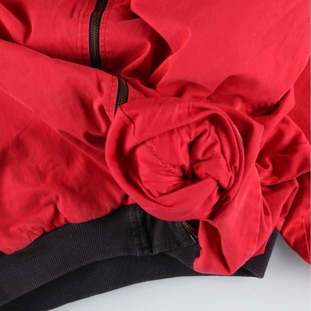 Marlboro Back Logo Reversible Advertising Cotton Blouson, Men's Size L cotton black type Vintage Second Hand