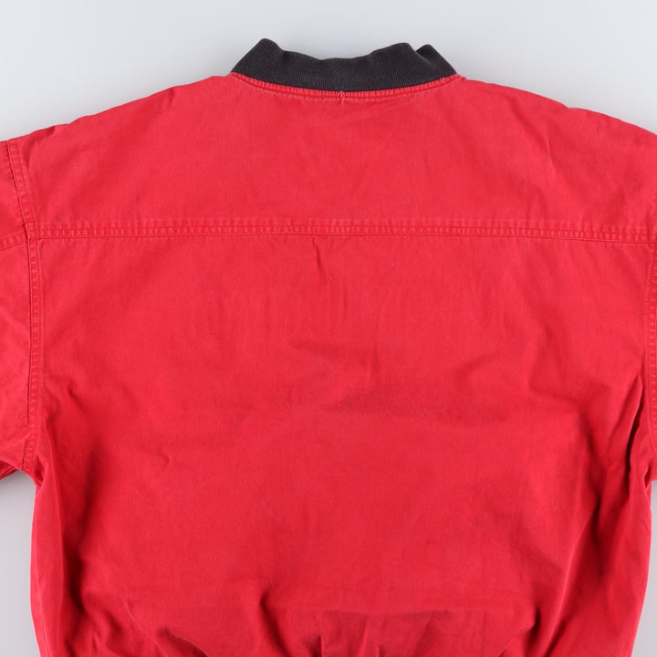 Marlboro Back Logo Reversible Advertising Cotton Blouson, Men's Size L cotton black type Vintage Second Hand