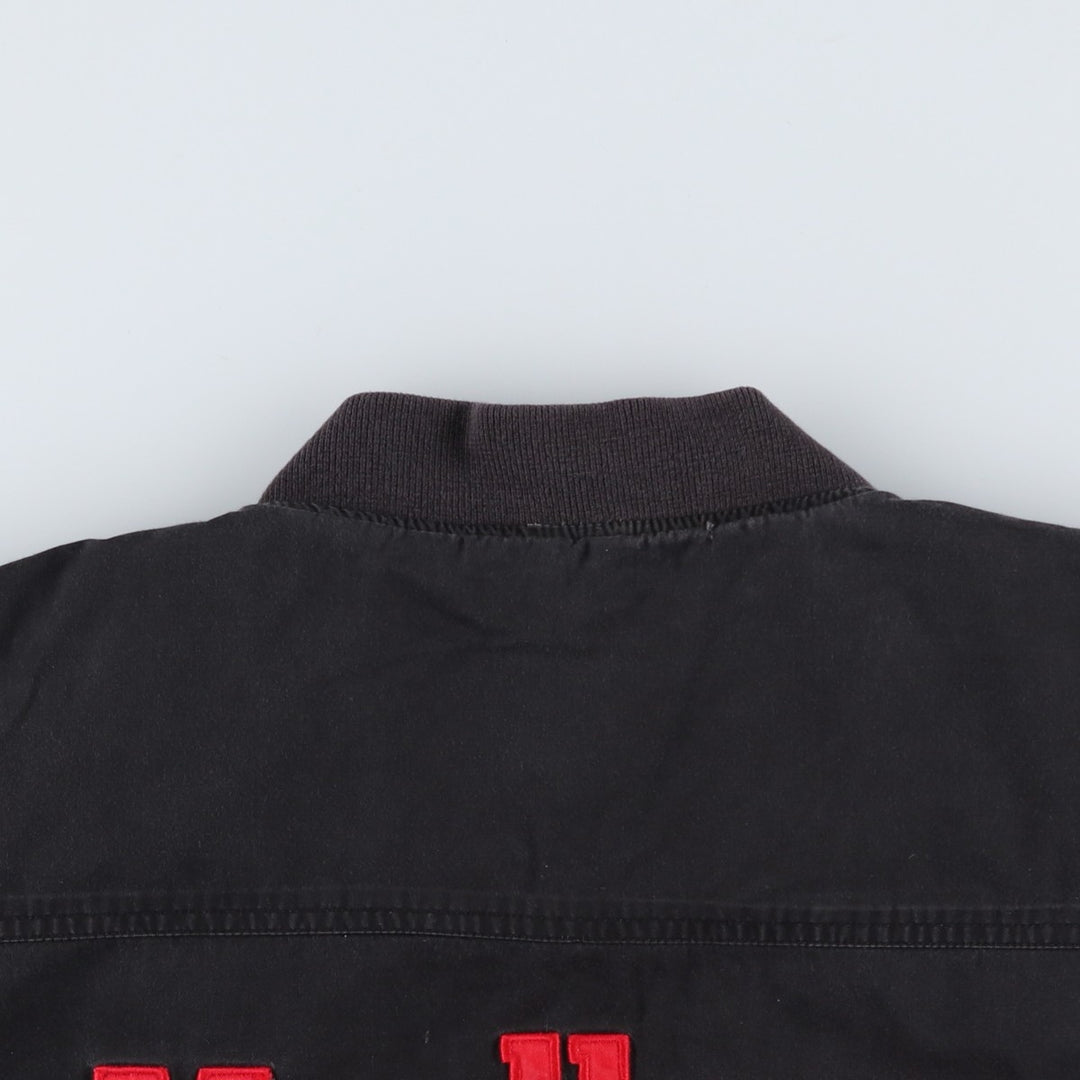 Marlboro Back Logo Reversible Advertising Cotton Blouson, Men's Size L cotton black type Vintage Second Hand