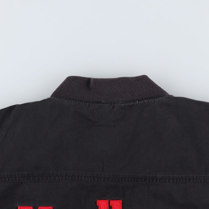 Marlboro Back Logo Reversible Advertising Cotton Blouson, Men's Size L cotton black type Vintage Second Hand