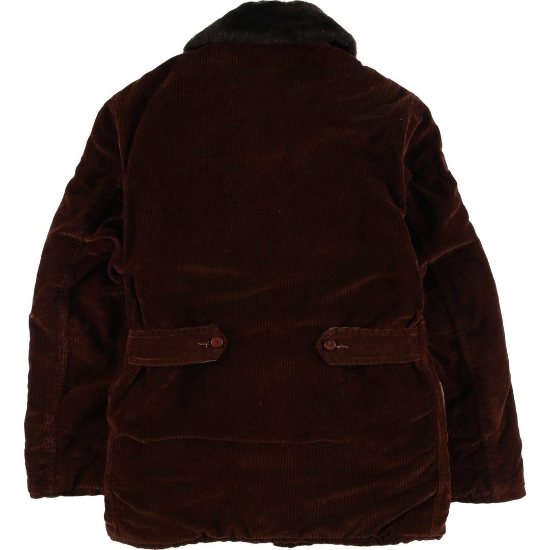 Vintage 1980'S KAYJET padded corduroy jacket, men's size M unclear wine-red Vintage Second Hand