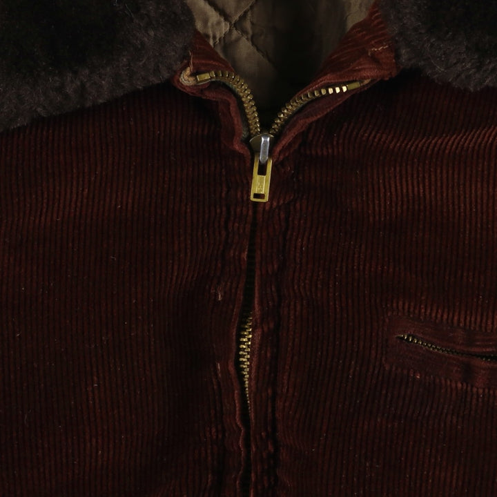 Vintage 1980'S KAYJET padded corduroy jacket, men's size M unclear wine-red Vintage Second Hand