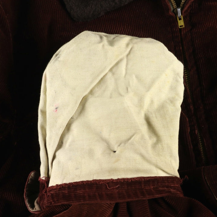 Vintage 1980'S KAYJET padded corduroy jacket, men's size M unclear wine-red Vintage Second Hand