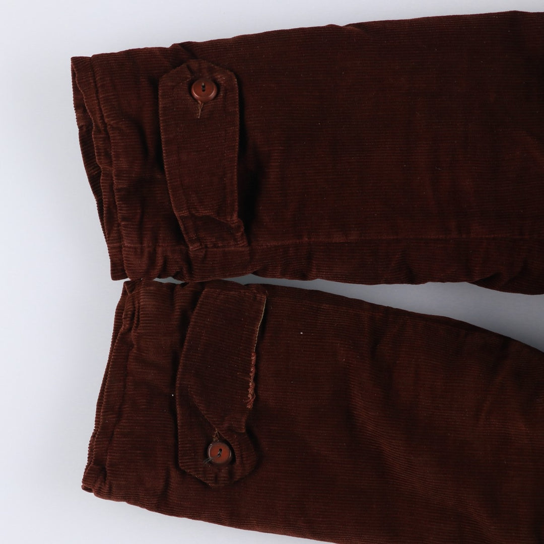 Vintage 1980'S KAYJET padded corduroy jacket, men's size M unclear wine-red Vintage Second Hand