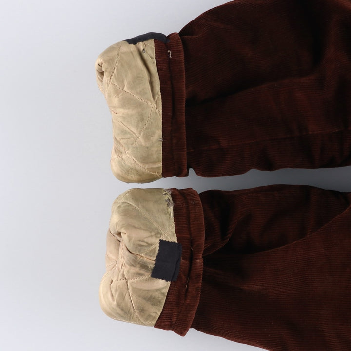 Vintage 1980'S KAYJET padded corduroy jacket, men's size M unclear wine-red Vintage Second Hand