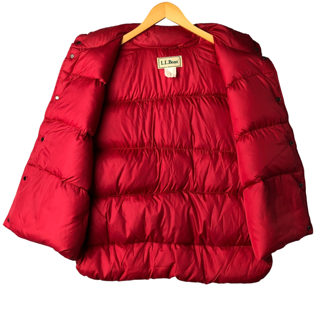 Vintage LLBean Men's Down Vest (Size L) from the 1970'S to 1980s unclear red type Vintage Second Hand