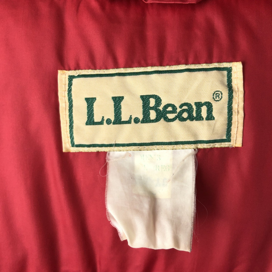 Vintage LLBean Men's Down Vest (Size L) from the 1970'S to 1980s unclear red type Vintage Second Hand