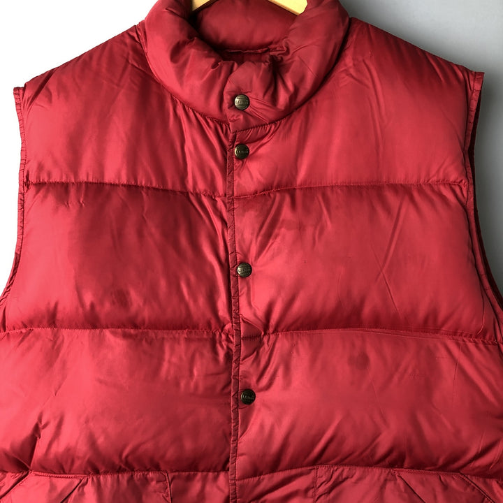 Vintage LLBean Men's Down Vest (Size L) from the 1970'S to 1980s unclear red type Vintage Second Hand