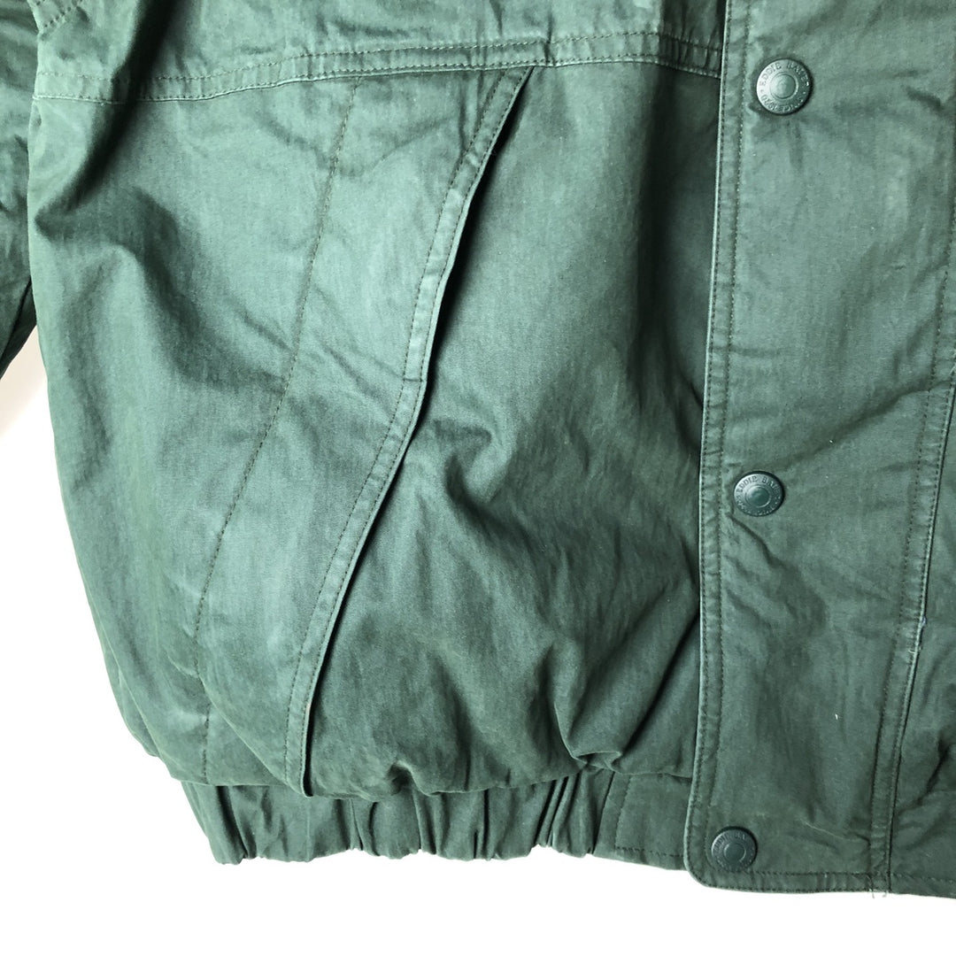Eddie Bauer Goose Down Jacket, Men's Size M cotton dark green Vintage Second Hand
