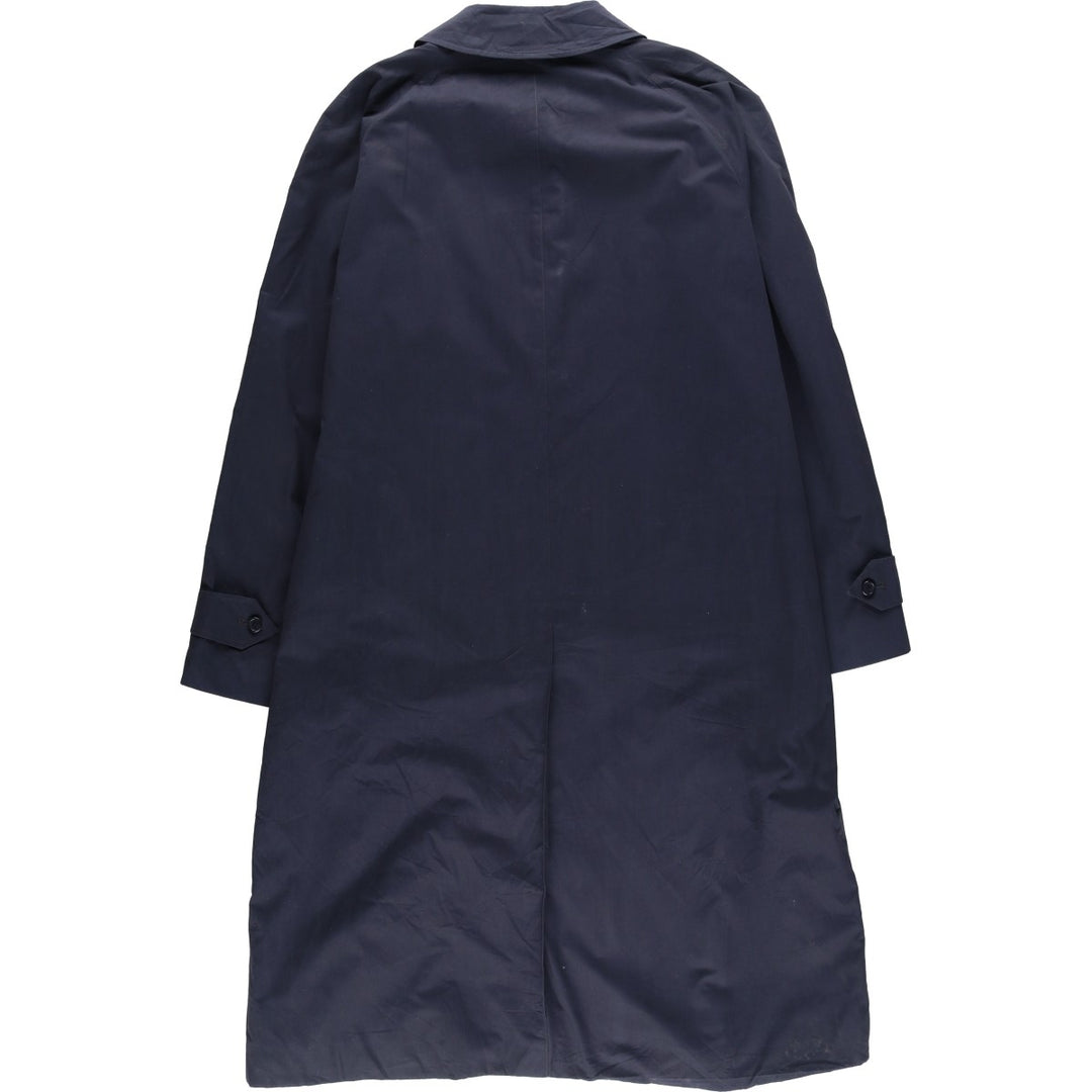 Burberry's Balmacaan coat, men's XL size polyester navy blue type Vintage Second Hand