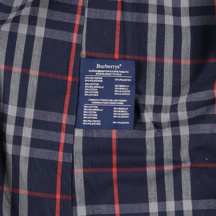 Burberry's Balmacaan coat, men's XL size polyester navy blue type Vintage Second Hand