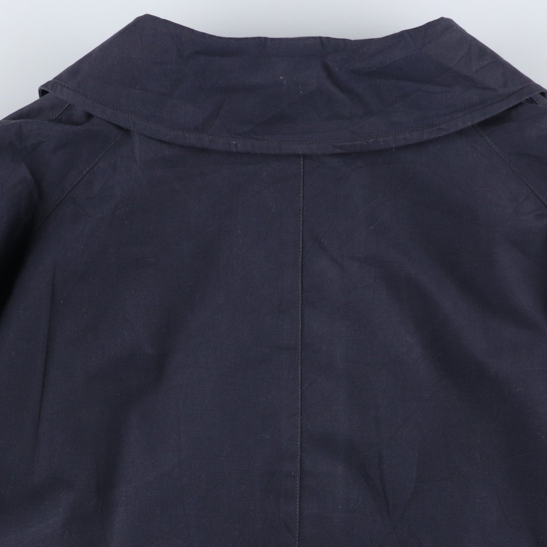 Burberry's Balmacaan coat, men's XL size polyester navy blue type Vintage Second Hand