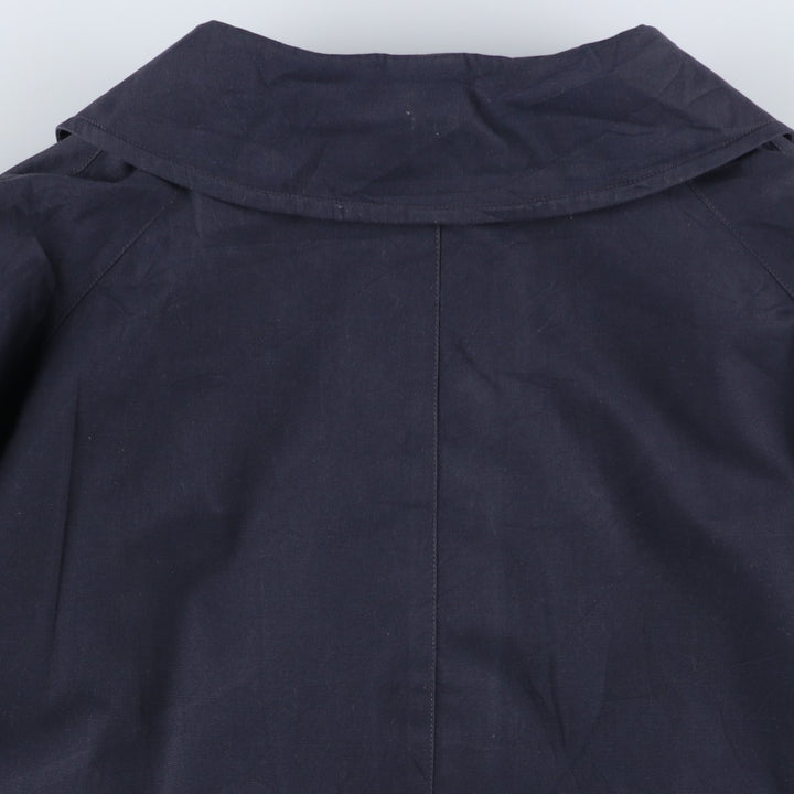 Burberry's Balmacaan coat, men's XL size polyester navy blue type Vintage Second Hand