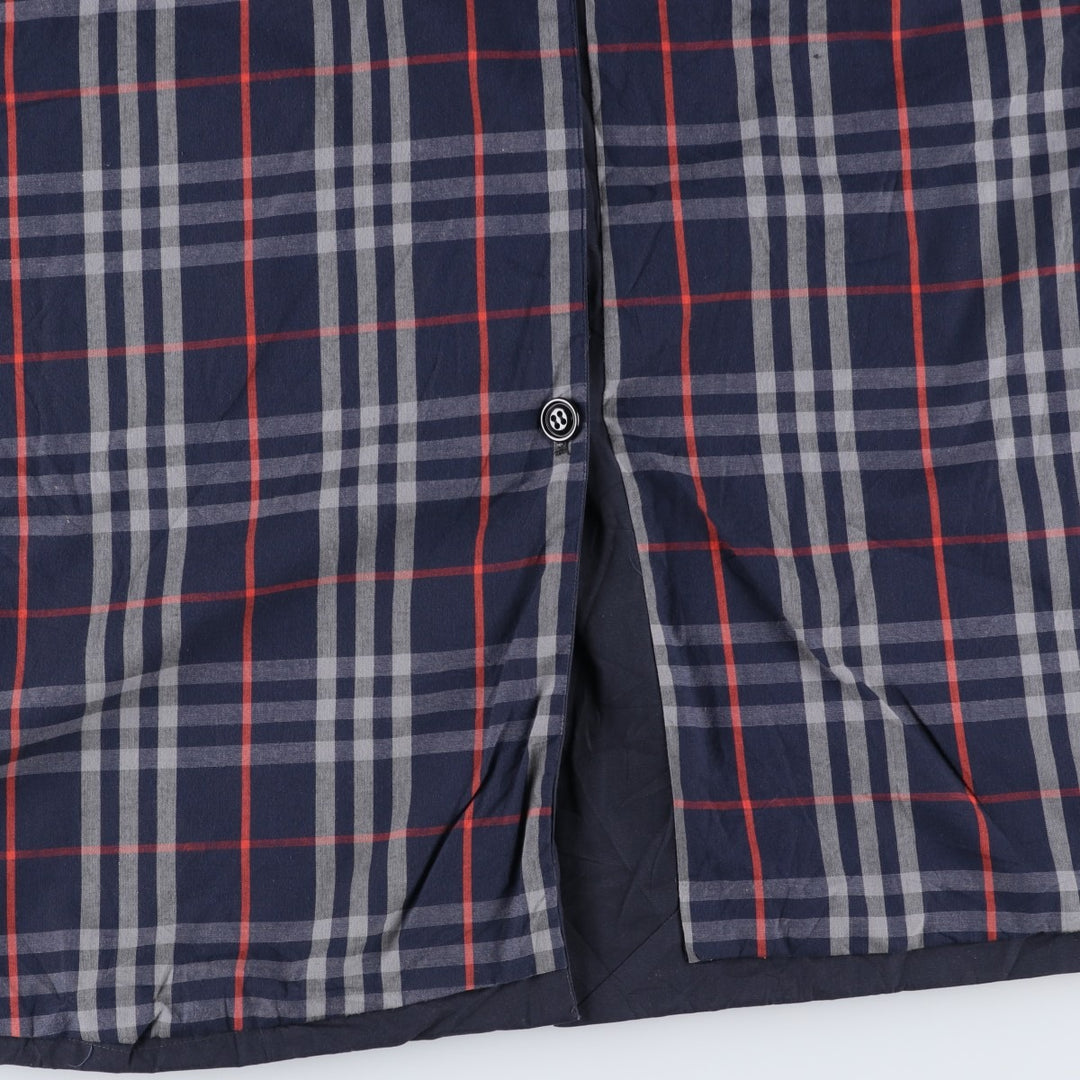 Burberry's Balmacaan coat, men's XL size polyester navy blue type Vintage Second Hand