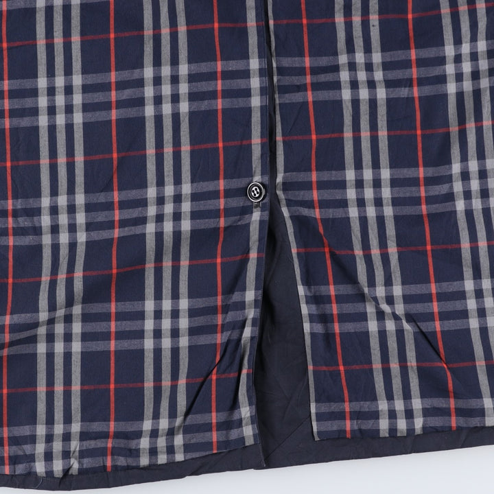 Burberry's Balmacaan coat, men's XL size polyester navy blue type Vintage Second Hand