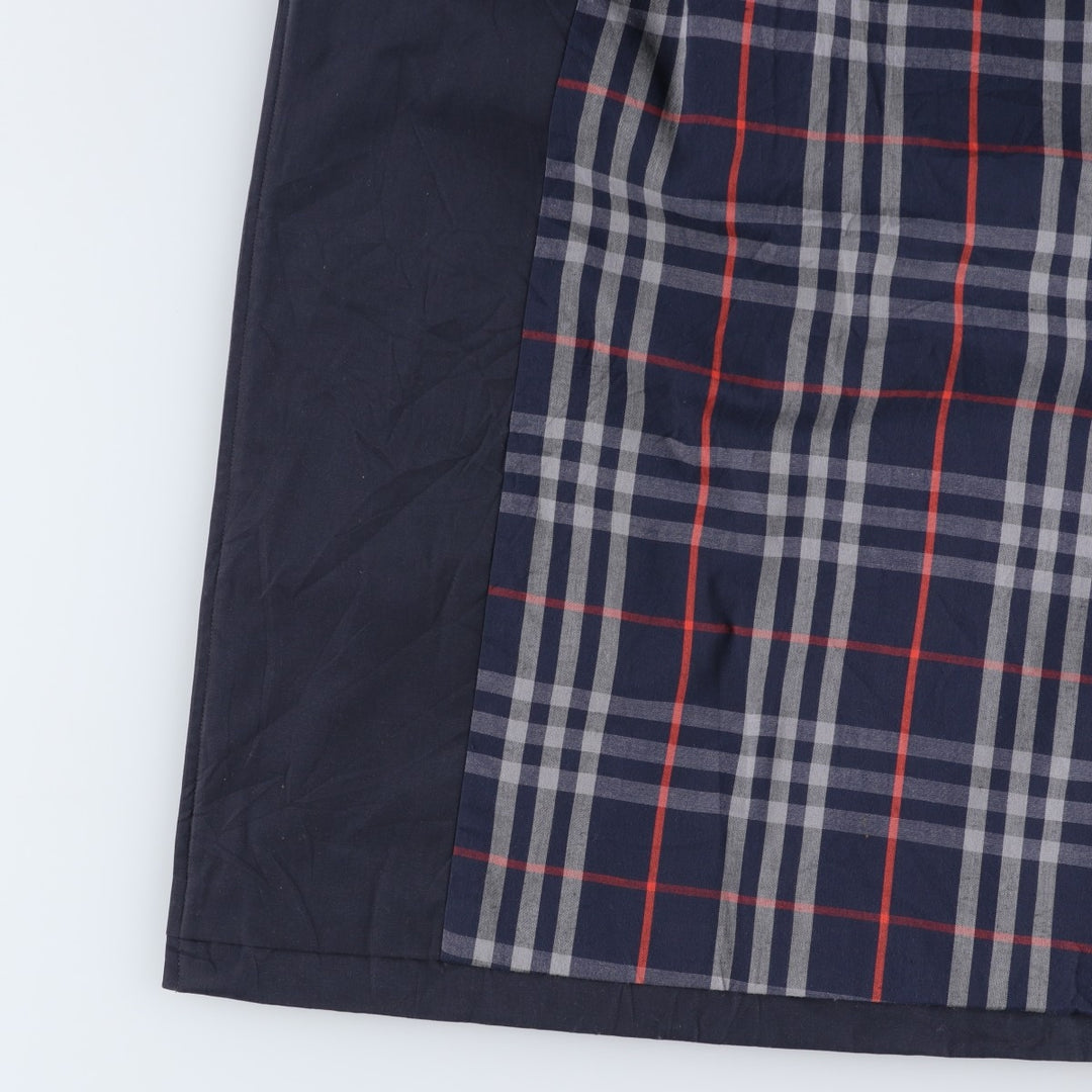 Burberry's Balmacaan coat, men's XL size polyester navy blue type Vintage Second Hand