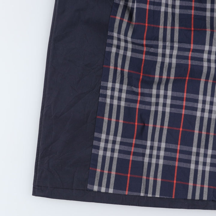 Burberry's Balmacaan coat, men's XL size polyester navy blue type Vintage Second Hand