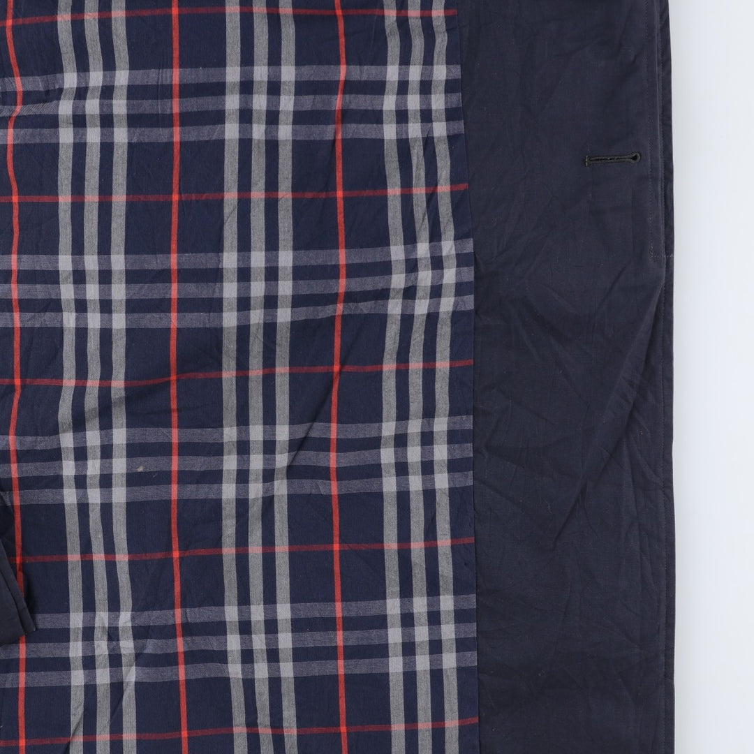 Burberry's Balmacaan coat, men's XL size polyester navy blue type Vintage Second Hand