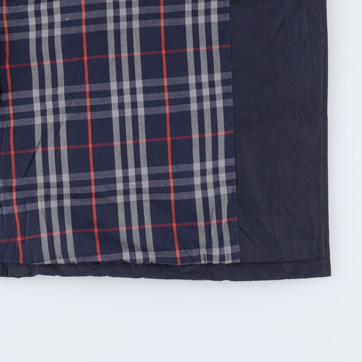 Burberry's Balmacaan coat, men's XL size polyester navy blue type Vintage Second Hand