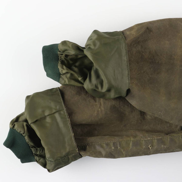 1980'S Barbour Bedale 2-Warrant Hooded Waxed Cotton Oiled Jacket, Made in England, Men's Size XS (Equivalent), Vintage unclear Khaki type Vintage Second Hand