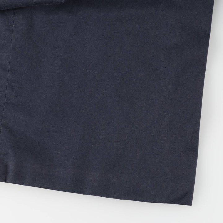 Aquascutum Balmacaan Coat (Stand Collar Coat), Made in England, Men's Size XL (approx.) unclear navy blue type Vintage Second Hand