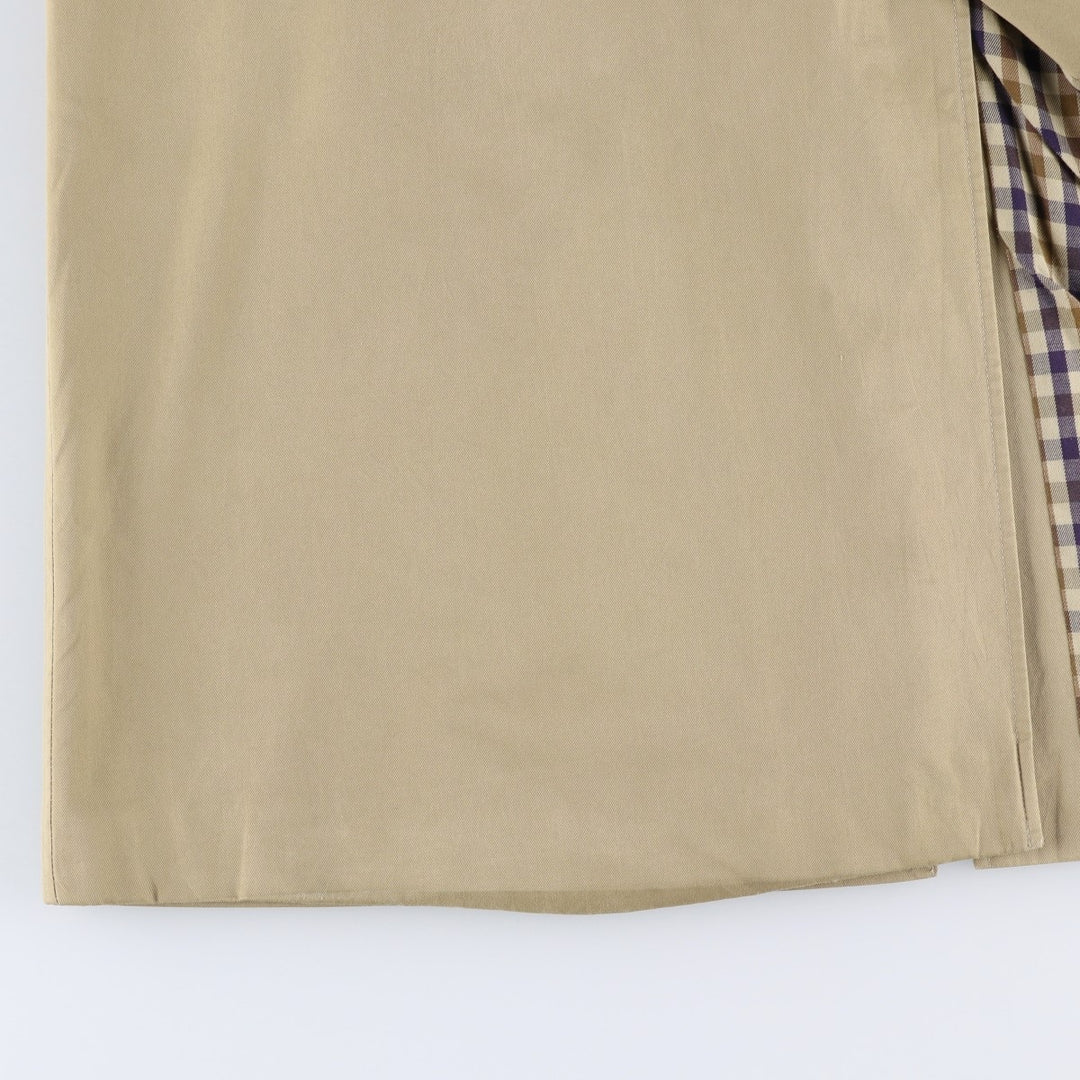Aquascutum Balmacaan Coat (Stand Collar Coat), Made in Canada, Men's Size XL (approx.) unclear Beige type Vintage Second Hand