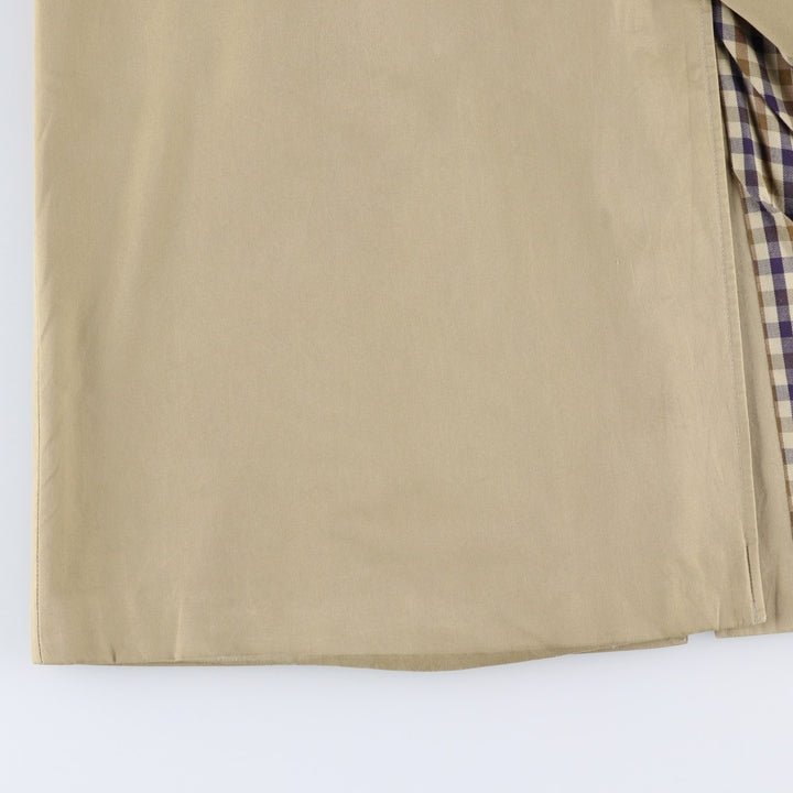 Aquascutum Balmacaan Coat (Stand Collar Coat), Made in Canada, Men's Size XL (approx.) unclear Beige type Vintage Second Hand