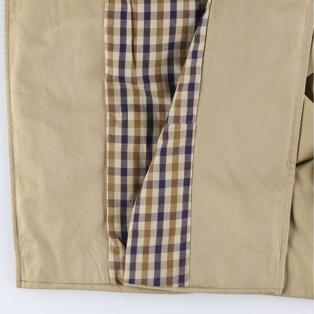 Aquascutum Balmacaan Coat (Stand Collar Coat), Made in Canada, Men's Size XL (approx.) unclear Beige type Vintage Second Hand