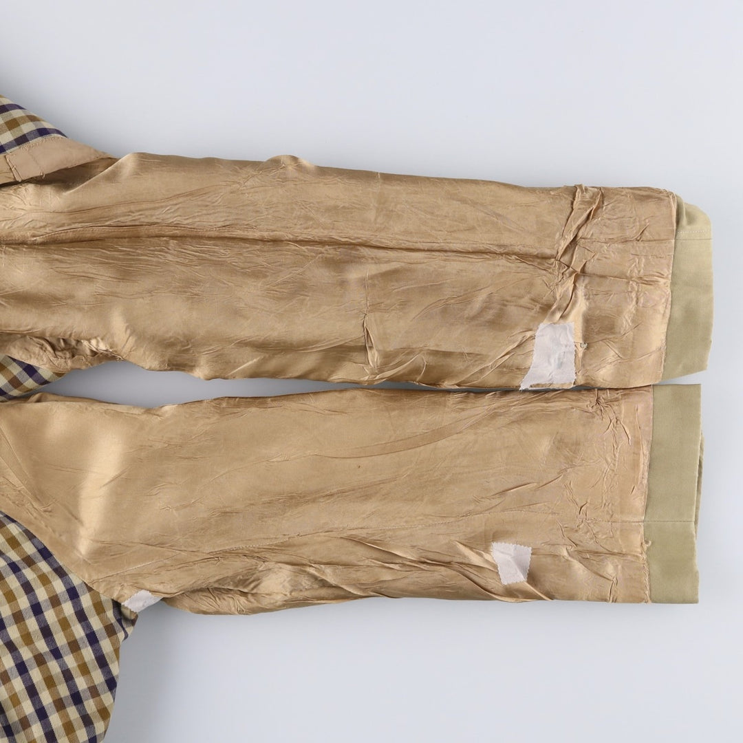 Aquascutum Balmacaan Coat (Stand Collar Coat), Made in Canada, Men's Size XL (approx.) unclear Beige type Vintage Second Hand