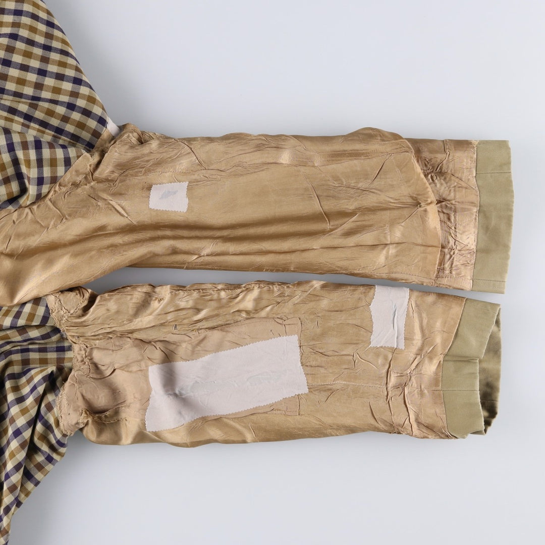 Aquascutum Balmacaan Coat (Stand Collar Coat), Made in Canada, Men's Size XL (approx.) unclear Beige type Vintage Second Hand