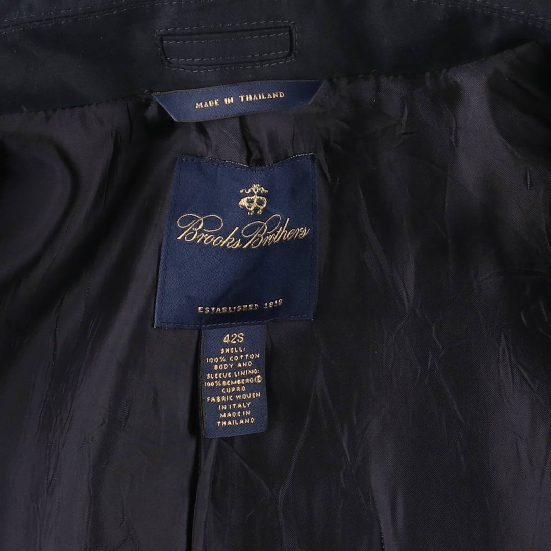 Brooks Brothers Half Coat, Men's Size M (approx.) cotton navy blue type Vintage Second Hand