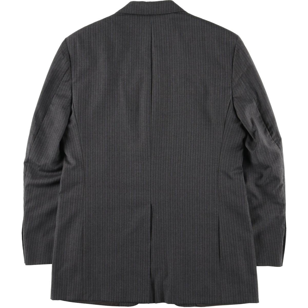Burberry's BURBERRY LONDON Stripe Pattern Wool Tailored Jacket, Made in USA, Men's Size M (approx.) wool gray type Vintage Second Hand