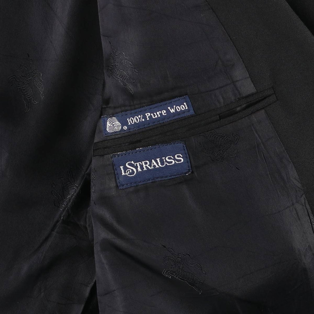 Burberry's wool tailored jacket, made in the USA, men's size M. wool black type Vintage Second Hand