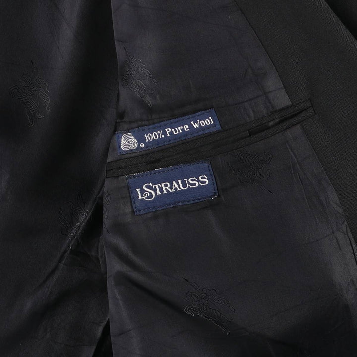 Burberry's wool tailored jacket, made in the USA, men's size M. wool black type Vintage Second Hand